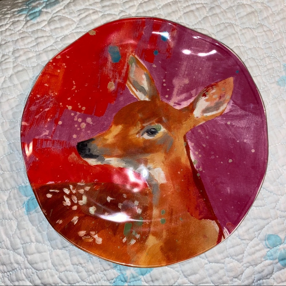 Anthropologie Deer Plate